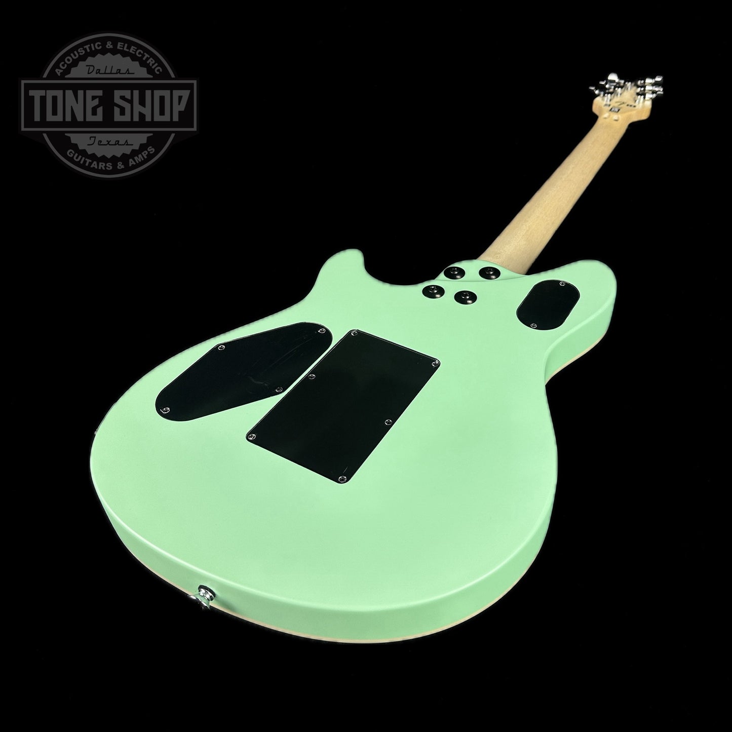 Back angle of Used EVH Wolfgang Special Matte Surfgreen.