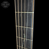 Neck of Used 2024 Taylor Builder's Edition K24ce Shaded Edge Burst.