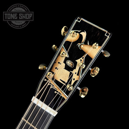 Front of headstock of Martin OM 20th Century Limited.