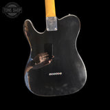 Back of body of Used 90s Cheri T Style electric guitar.