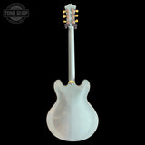 Back of Used Eastman T60/TV-LTD-FB Faded Blue.