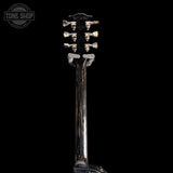 Back of neck of Used 2025 Gibson Les Paul Studio Session Trans Ebony Burst.