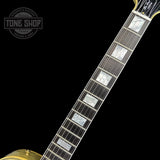 Fretboard of on Custom Shop M2M Les Paul Custom Antique Silver Murphy Lab Light Aged GH.
