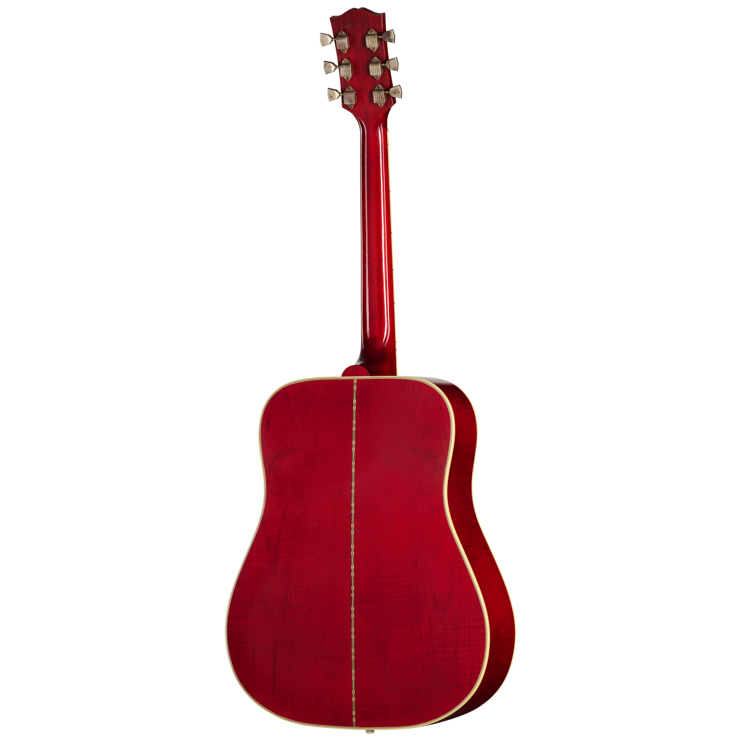 Back of Gibson Custom 1963 Dove Light Aged Dark Natural.