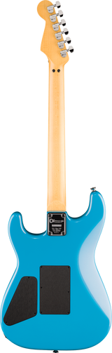 Back of Charvel American NeoClassic San Dimas SD1 HH FR Maple Robin's Egg Blue.