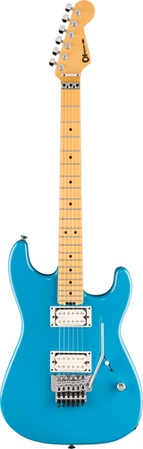 Full frontal of Charvel American NeoClassic San Dimas SD1 HH FR Maple Robin's Egg Blue.