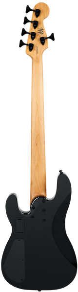 Back of Charvel Sleep Token III Signature Pro-Mod San Dimas Bass V Caramelized Maple Black.