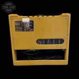 Back of Used 2015 Fender Blues Junior Lacquered Tweed 15 Watt 1X12 Amplifer TSS7642.