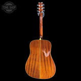 Back of Used Washburn D10SLH Left Handed Acoustic Guitar.