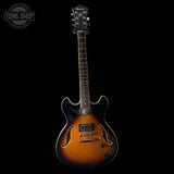 Full frontal of Used Ibanez AS73 Sunburst TSS7053.