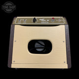Fender guitar amplifier on a black background with 'Tone Shop' logo.