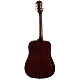 Back of Epiphone Eric Church Hummingbird Dark Studio Cobra Burst.