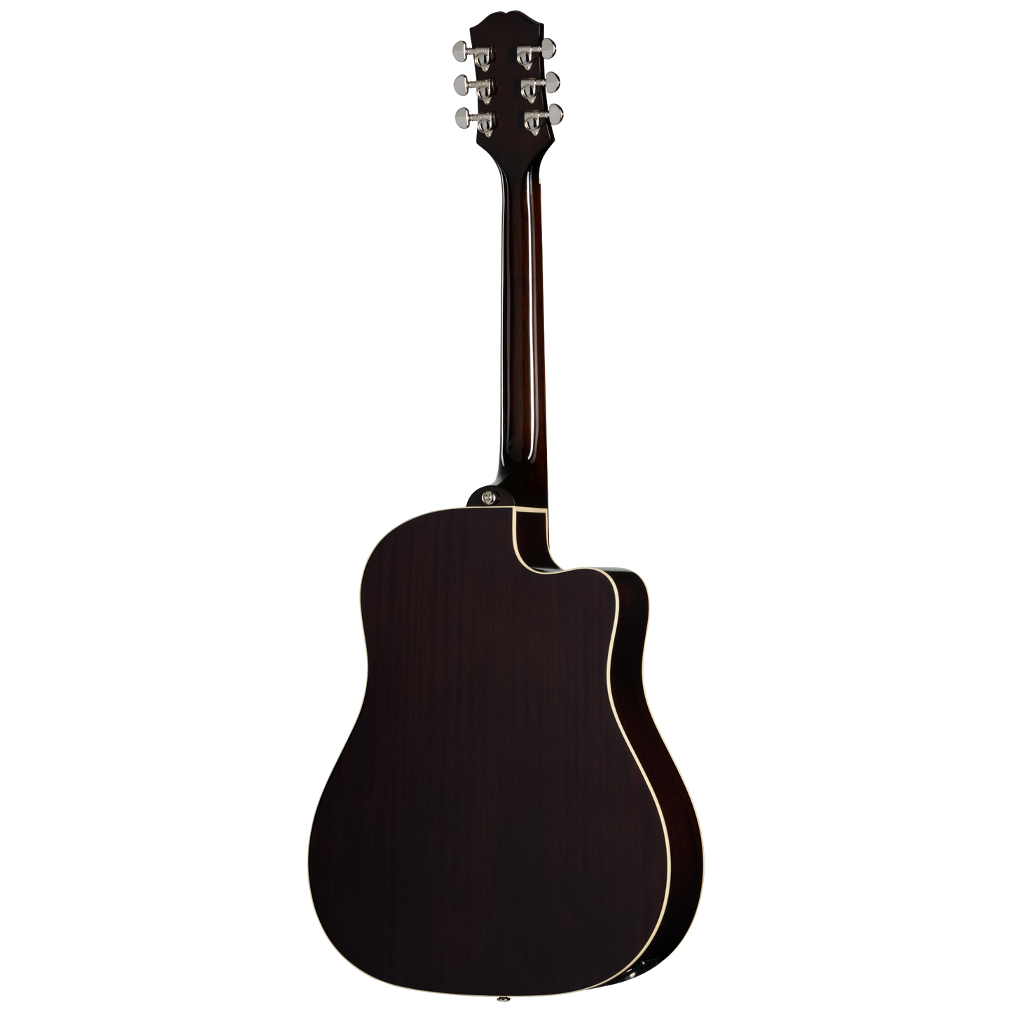 Back of Epiphone J 45 Studio EC LH Vintage Sunburst.