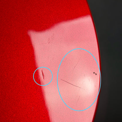 Scratches on back of Used Epiphone Wildcat Red.