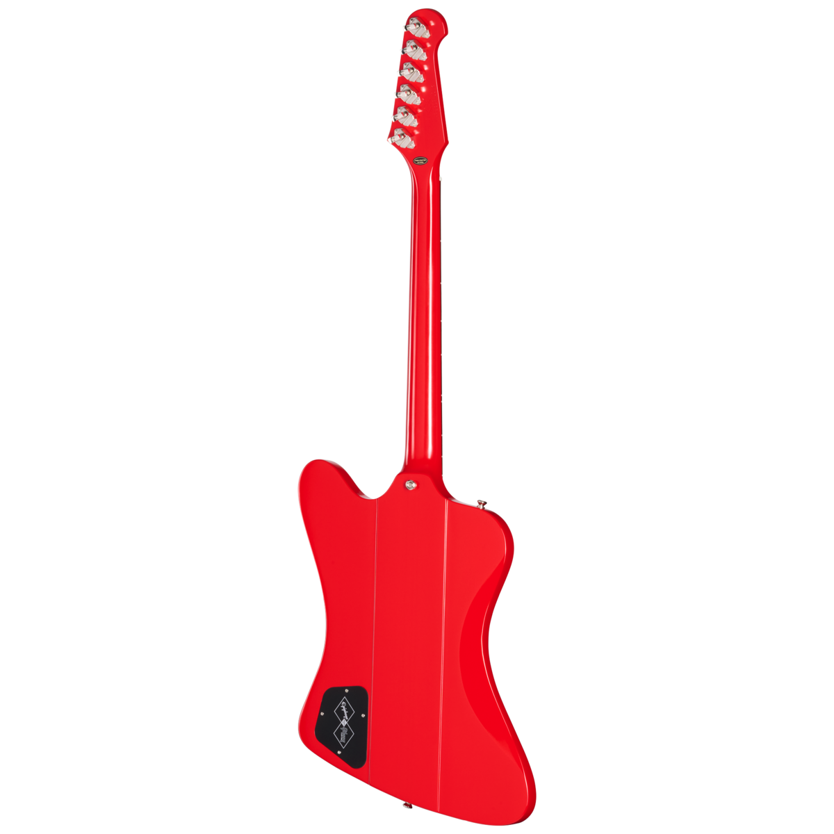 Back of Epiphone 1963 Firebird I Reissue Cardinal Red.