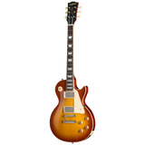 Full frontal of Epiphone Inspired by Gibson Custom 1959 Les Paul Standard Reissue Golden Poppy Burst.