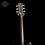 Back of headstock of Used Yamaha Revstar RSS02T Swift Blue.