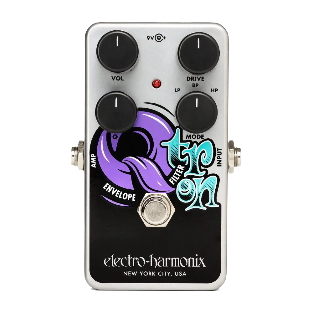Top down of EHX Electro-Harmonix Nano Q-Tron Envelope Controlled Filter.