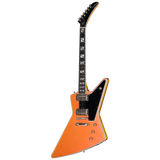 Full frontal of Epiphone Futura Explorer Custom Firestorm Shift.