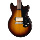 Front of Epiphone Joan Jett Olympic Special Vintage Sunburst.