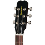 Headstock of Epiphone Joan Jett Olympic Special Vintage Sunburst.