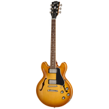 Full frontal of Gibson USA ES 339 Honeyburst.