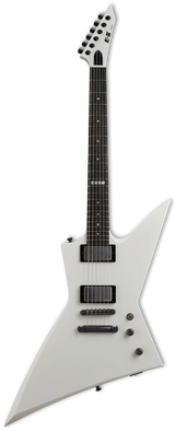 Full frontal of ESP E-II EX Neck Thru Snow White.