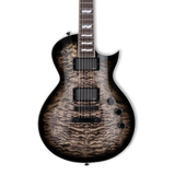 Front of ESP LTD EC-400 QM See Thru Black Sunburst.
