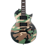 Front of ESP LTD EC-1000 Woodland Camo Satin.