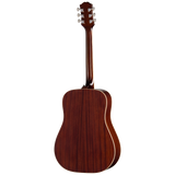 Back of Epiphone Hummingbird Tribute Antique Natural.