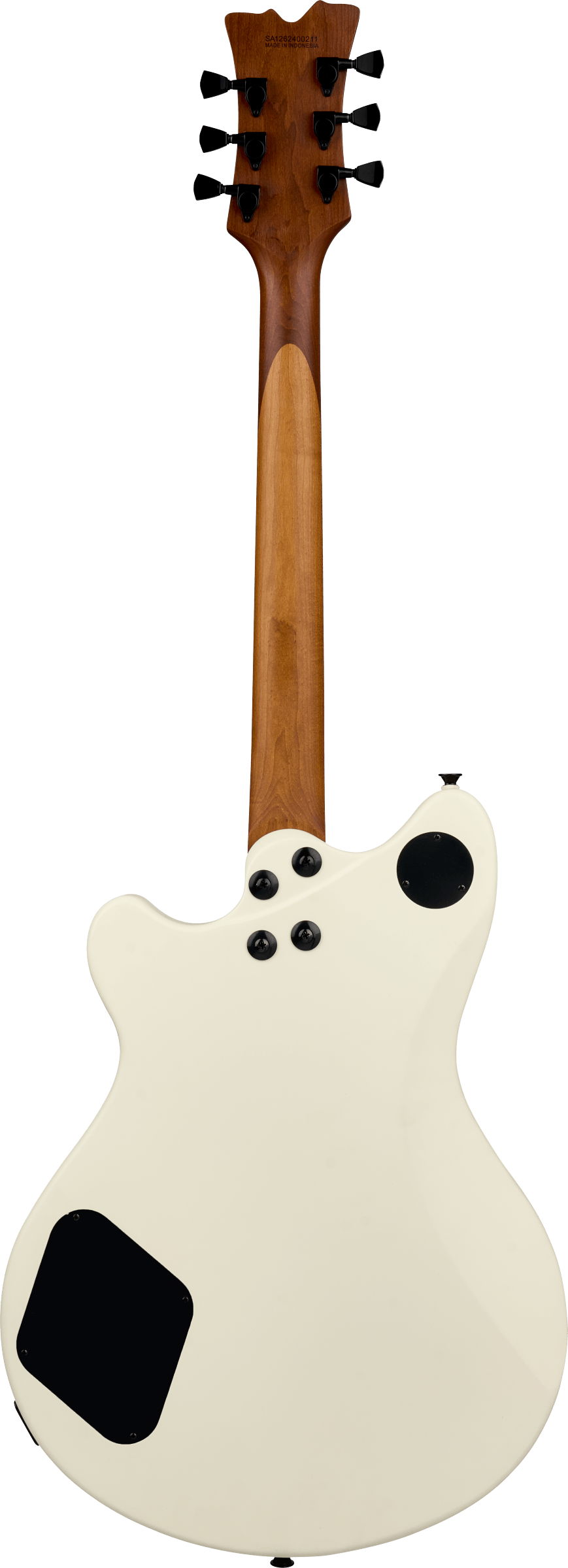 Back of EVH SA-126 Standard Satin Vintage White.