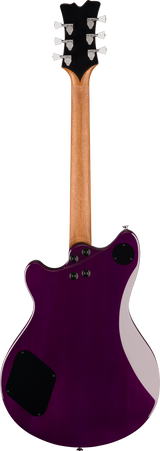 Back of EVH SA126 Special QM Trans Purple Ebony.