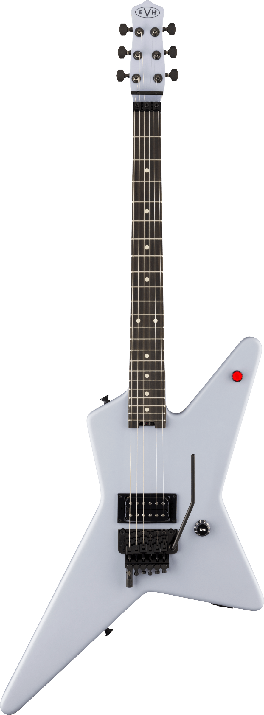 Full frontal of EVH Limited Edition Star Primer Gray.