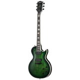 Full frontal of Epiphone Prophecy Les Paul Forest Phantom Satin.