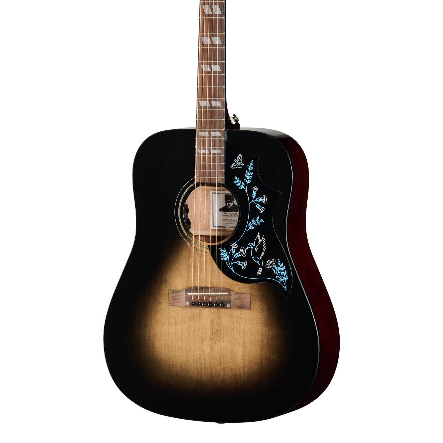 Epiphone Eric Church Hummingbird Dark Studio Cobra Burst w/case