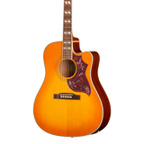 Front of Epiphone Hummingbird Studio EC Heritage Cherry Sunburst.