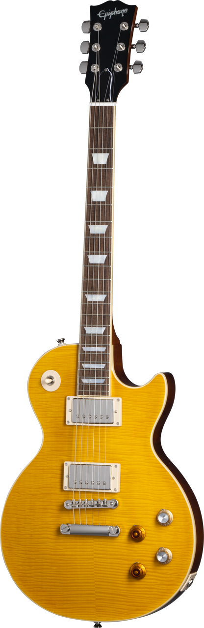 Full frontal of Epiphone Kirk Hammett Greeny 1959 Les Paul Standard Aged Gloss.