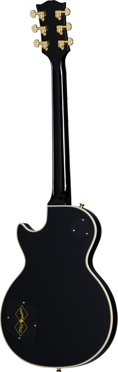 Back of Epiphone Les Paul Custom Ebony.