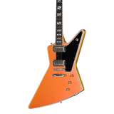 Front of Epiphone Futura Explorer Custom Firestorm Shift.