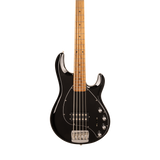 Front of Ernie Ball Music Man StingRay Special 5 Black Maple Black PG.