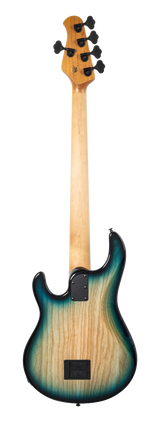 Back of Ernie Ball Music Man StingRay Special 5 HH Mean Blue Burst EB.