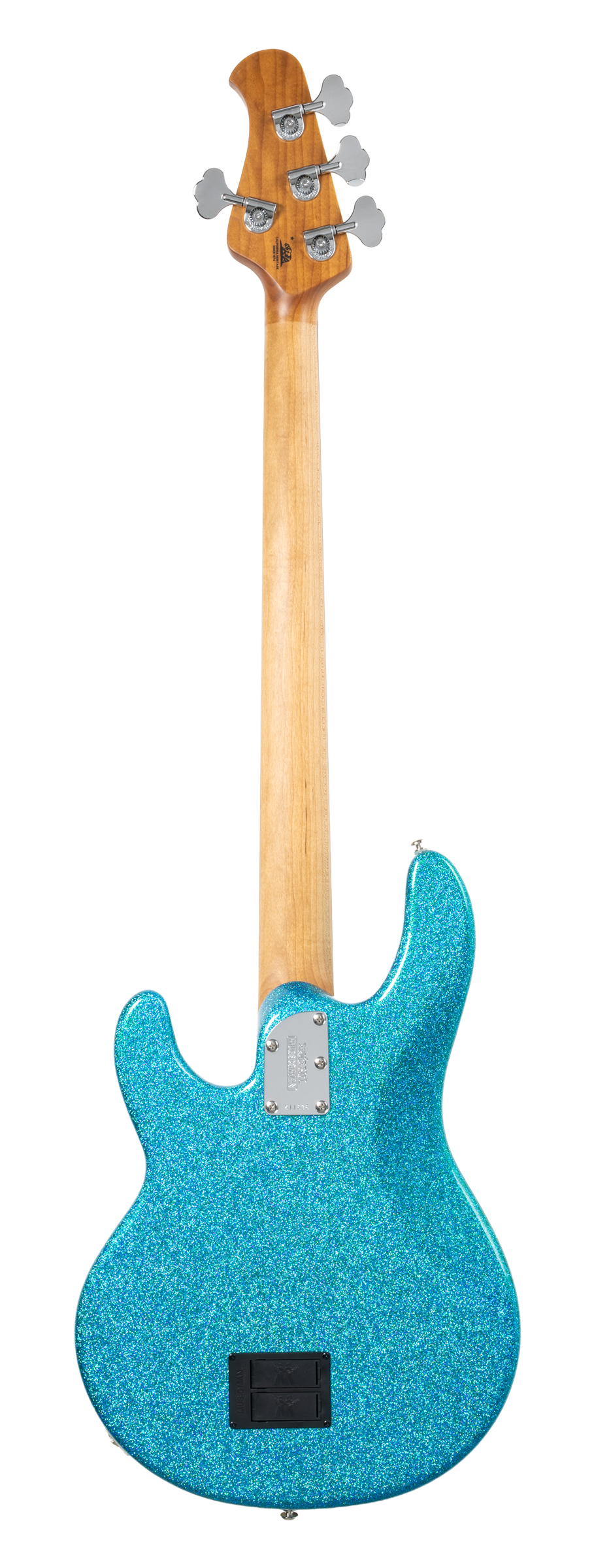 Back of Ernie Ball Music Man StingRay Special Anomalous Green EB.