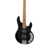 Front of Ernie Ball Music Man StingRay Special HH Black Maple Black PG.