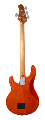 Back of Ernie Ball Music Man StingRay Special Translucent Orange RW.