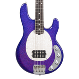Front of Ernie Ball Music Man StingRay Special Violet Sparkle Burst RW.