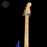 Neck and headstock of Used 2021 Fender LTD Player Stratocaster HSS Plus Top Blue Burst TSS7319.