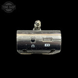 Back of Used Fender Mustang Micro Headphone Amplifier.