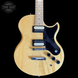 Front of Used 1970's Cortez "Lawsuit" L Six Style Natural w/DMT PU's.