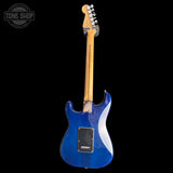 Back of body of Used 2021 Fender LTD Player Stratocaster HSS Plus Top Blue Burst TSS7319.