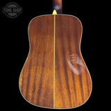 Back of body of Used Washburn D10SLH Left Handed Acoustic Guitar.